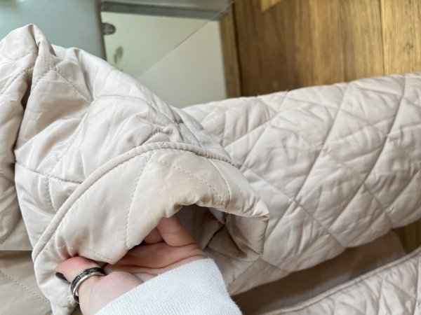 Beżowy płaszcz Vila Beige Coat oversize