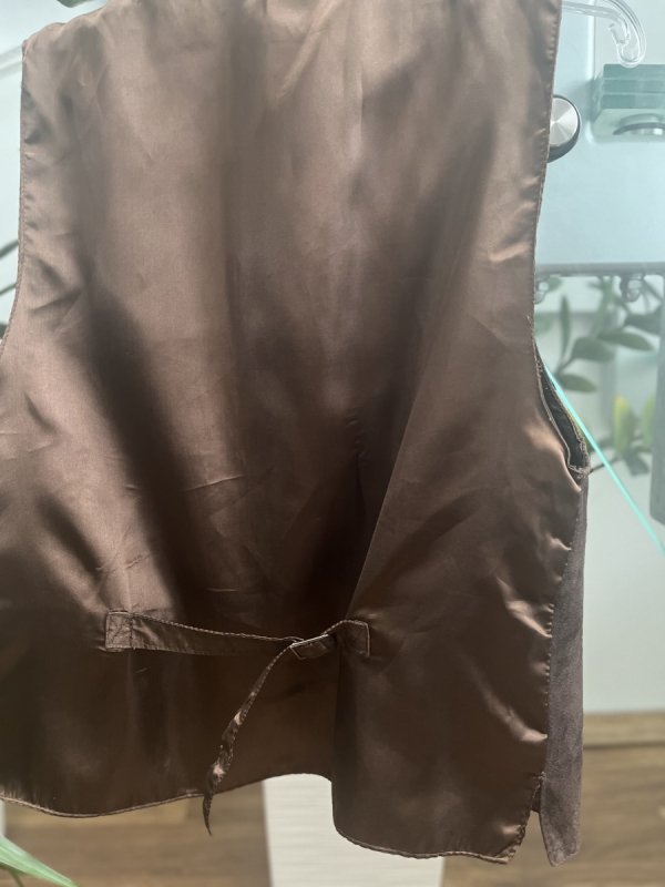 Skórzana brązowa kamizelka Suede Leather Brown 