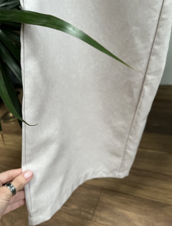 Szary Komplet Spodnie Szeroka Nogawka Bluzka Crop Top