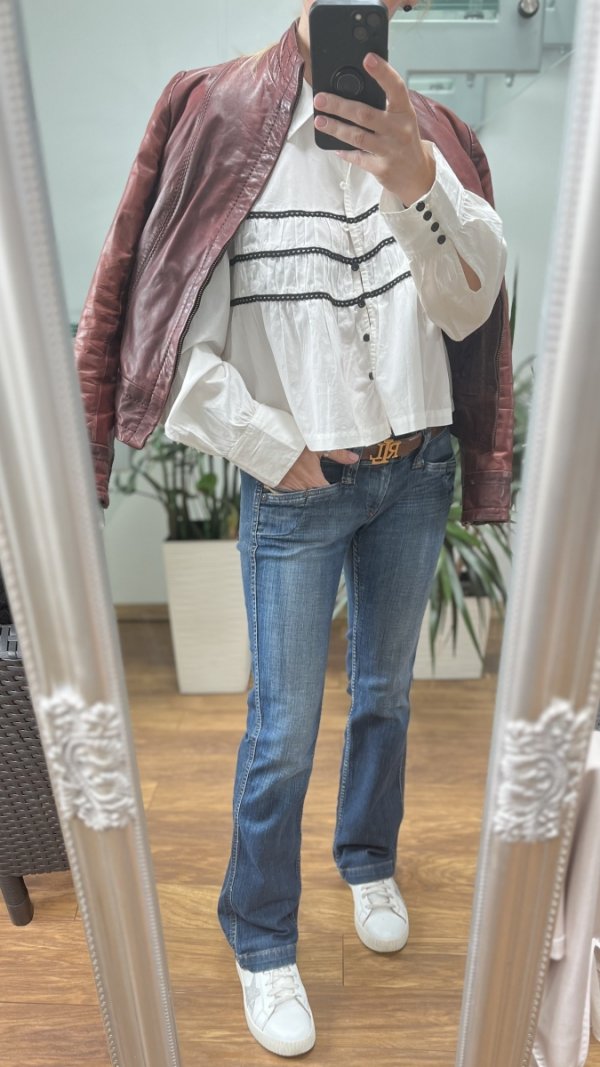 Swobodna Letnia Koszula Cotton White