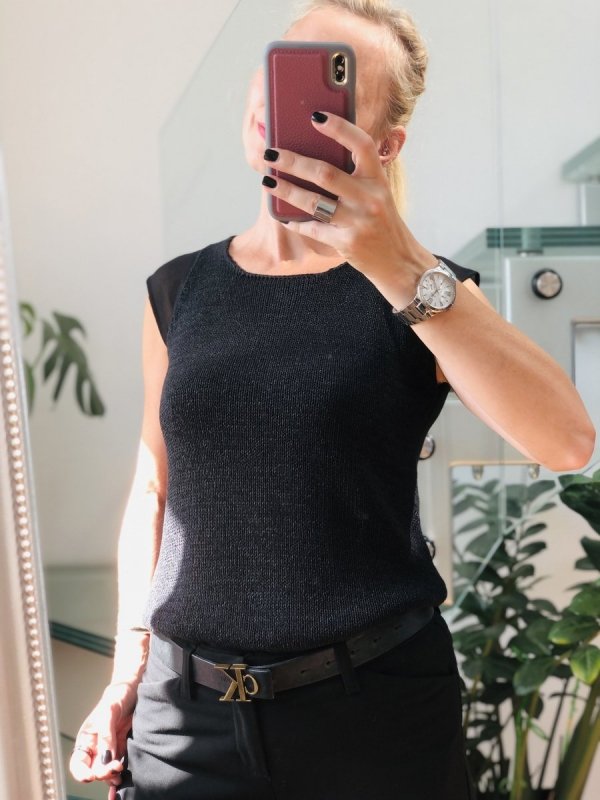 Bluzka Zara Knit Black