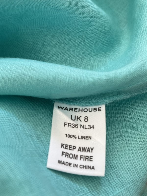 Letnia Sukienka  Warehouse Len Blue