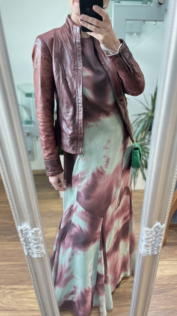 Długa Maxi Sukienka Asos Szyfon Oversize Chic