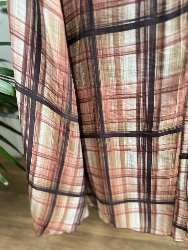 Spódnica Zara Beige Brown midi boho