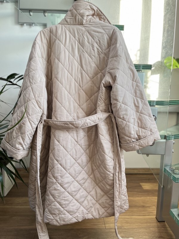 Beżowy płaszcz Vila Beige Coat oversize