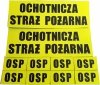 Zestaw napisów z rzepem na ubranie specjalne 3 częściowe