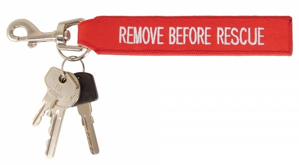 Zrywka breloczek Tee-uu &quot;Remove Before Rescue&quot;