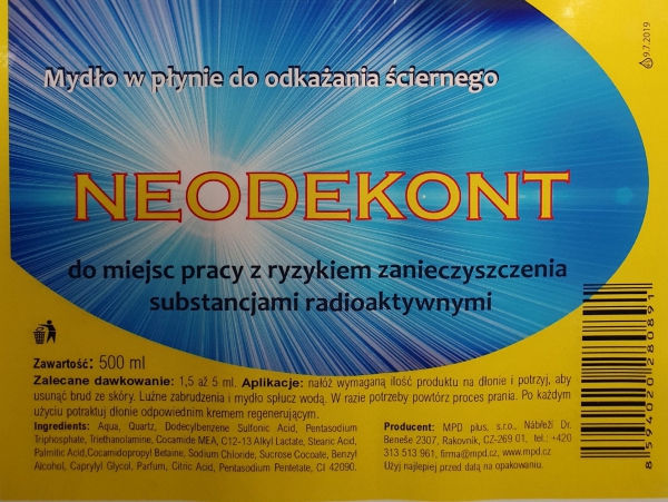 NEODEKONT - mydło dekontaminacyjne 500 ml