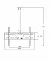 UCHWYT SUFITOWY DO TV LCD/LED AR-21L 23-60 85-114 cm 45KG ART