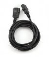 Kabel GEMBIRD PC-189-VDE-3M (C13 / IEC C13 / IEC 320 C13 - C14 ; 3m; kolor czarny)