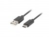 Kabel Lanberg QC 3.0 CA-USBO-20CU-0010-BK (USB 2.0 typu A - USB typu C ; 1m; kolor czarny)