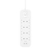 Listwa zasilająca Belkin Power Surge 8-PORT + 2xUSB-C 30W 900J 2m White