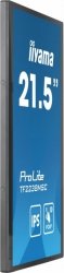 IIYAMA Monitor wielkoformatowy 21.5 cala TF2238MSC-B1 IPS,FHD,DP,HDMI,2x2W,2xUSB,600(cd/m2),  10pkt.7H,IP1X(Front),Pion/Poziom