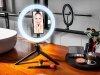 Lampa pierścieniowa TRACER RING 26cm z mini statywem