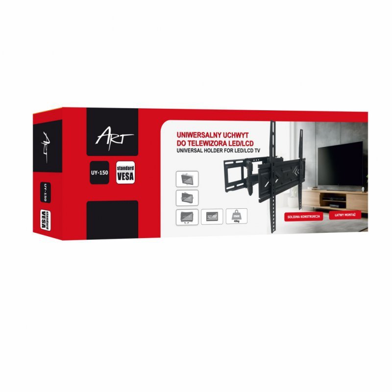 UCHWYT DO TV LED/LCD 32-70&quot; 40KG UY-150 ART reg. pion/poziom 52-350mm