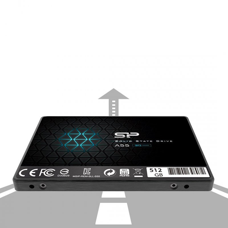 Dysk SSD Silicon Power Ace A55 512GB 2,5&quot; SATA III 560/530 MB/s (SP512GBSS3A55S25)