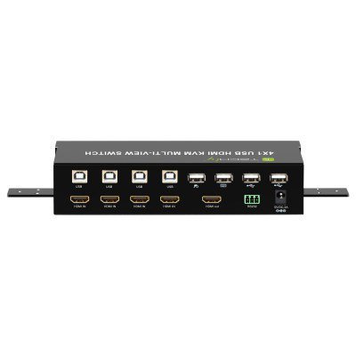 TECHLY PRZEŁĄCZNIK KVM HDMI/USB 4X1 MULTIVIEWER 4W