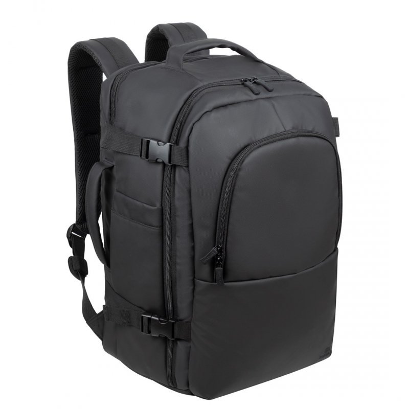 RIVACASE PLECAK NA LAPTOP 17,3&quot; TEGEL ECO, CZARNY, MATERIAŁ WODOODPORNY, EKO RPET, KIESZENIE NA SMARTFON, DOKUMENTY,AKCESOR