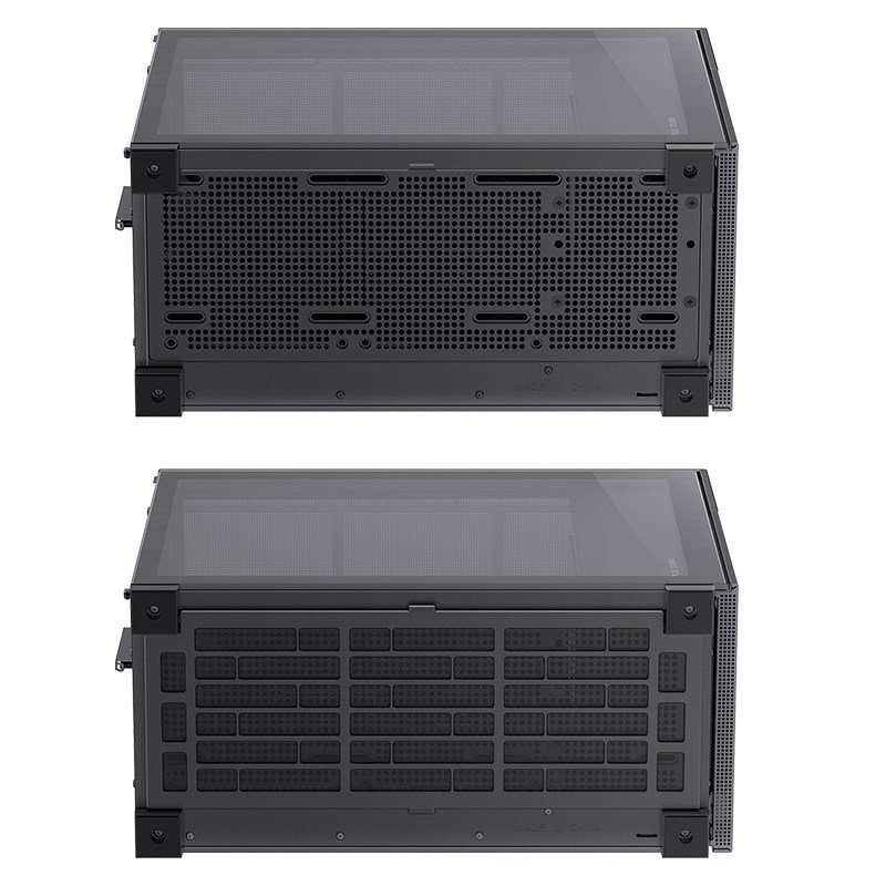 Jonsbo D41 MESH Screen ATX Tempered Glass - black