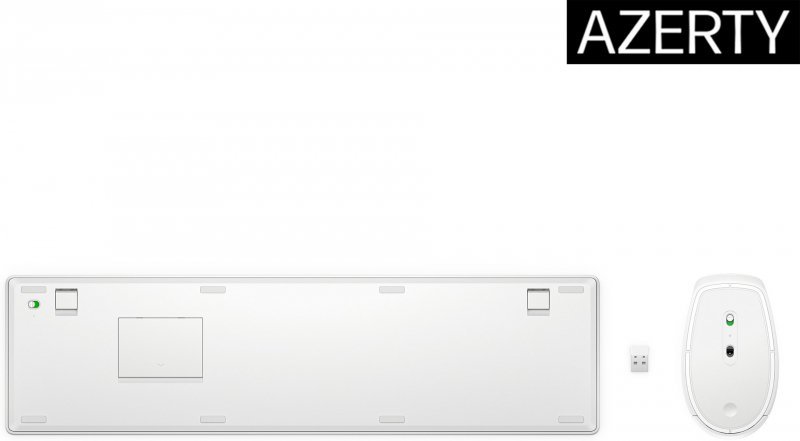 Zestaw bezprzewodowy klawiatura + mysz HP 655 White 860P8AA