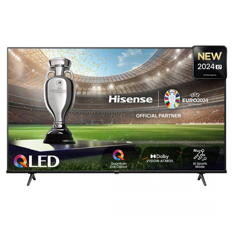 Telewizor Hisense QLED 50E7NQ 50&quot; 4K UHD Smart TV Wi-Fi Czarny