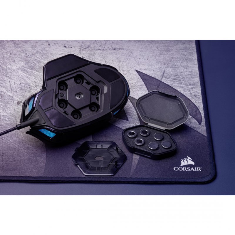 Mysz komputerowa Corsair NIGHTSWORD RGB CH-9306011-EU (optyczna; 18000 DPI; kolor czarny)