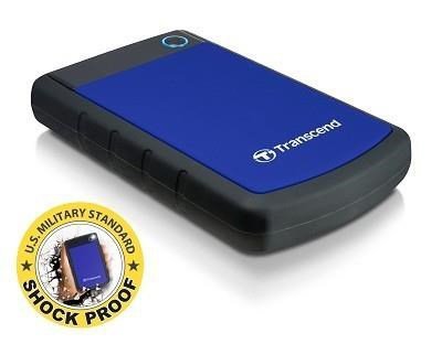 Transcend 2TB StoreJet 25H3 zewnętrzny dysk twarde 2.5&quot; Micro-USB B 3.2 Gen 1 (3.1 Gen 1) Czarny, Niebieski