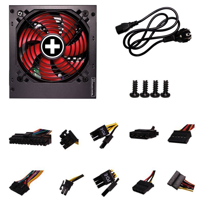 Xilence XN225 moduł zasilaczy 650 W 20+4 pin ATX ATX Czarny, Czerwony