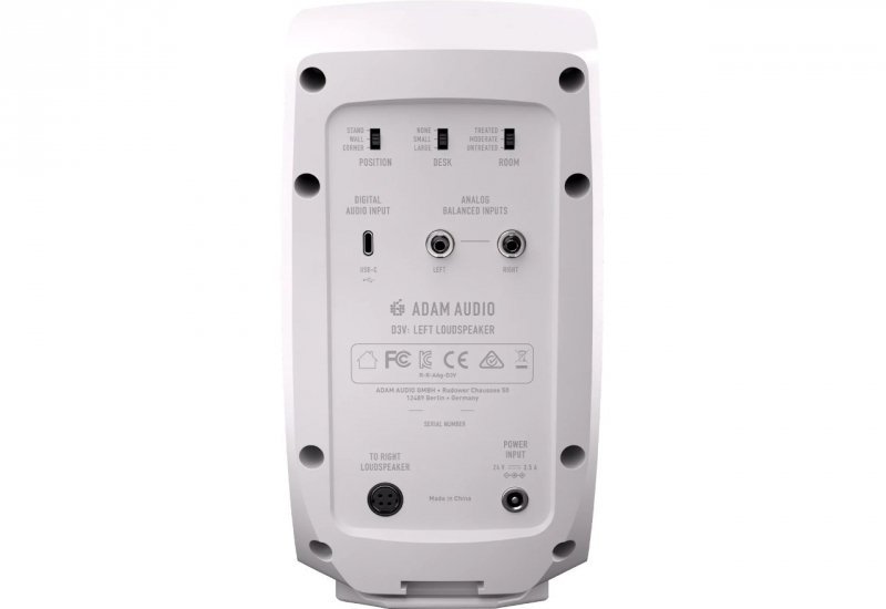 Adam Audio D3V White - para monitorów studyjnych