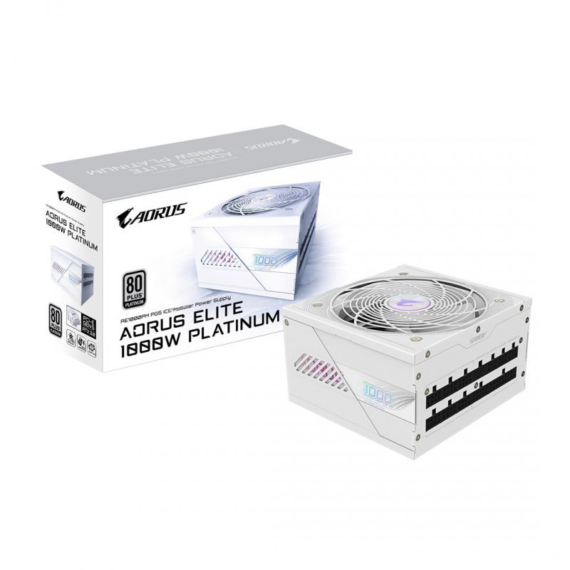GIGABYTE AORUS ELITE P1000W ICE moduł zasilaczy 1000 W 20+4 pin ATX ATX Biały