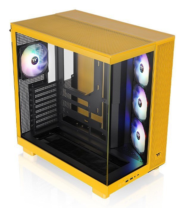 Thermaltake View 380 XL TG ARGB Midi Tower Żółty