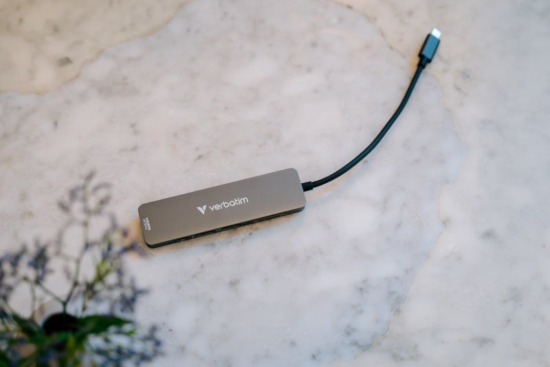 Verbatim 32156 huby i koncentratory USB 3.2 Gen 1 (3.1 Gen 1) Type-C 5000 Mbit/s Szary
