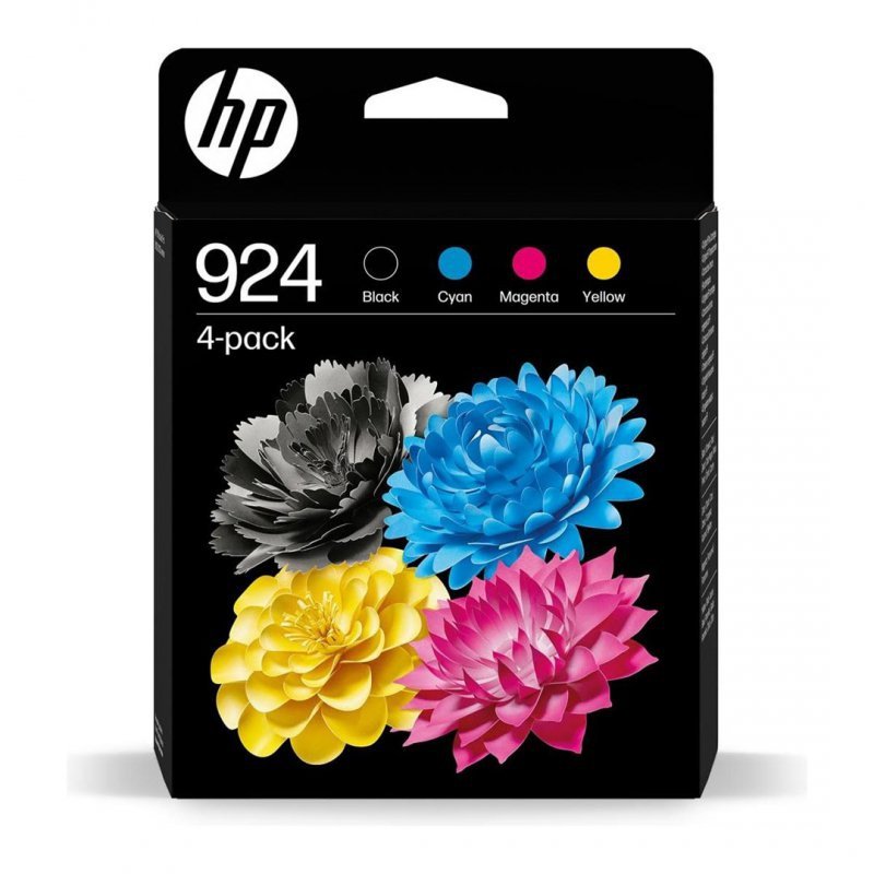 Tusz HP 924 - 4er-Pack - czarny, żółty, cyan, magenta - oryginalny - atrament