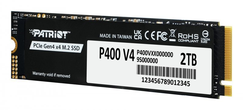 Patriot Memory P400 V4 2 TB M.2 PCI Express 4.0 NVMe