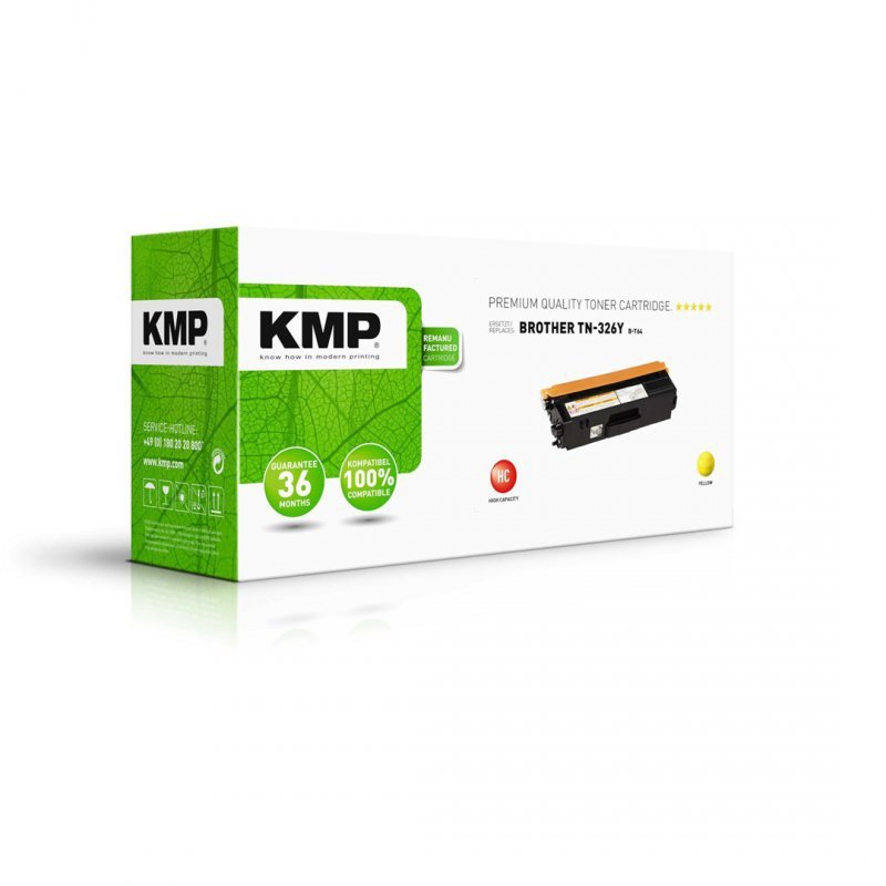 KMP Toner Brother TN-326Y/TN326Y yellow 3500 S. B-T64 remanufactured