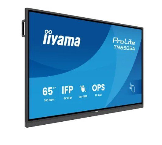 IIYAMA Monitor 65 cali TN6505A-B1AG IPS,4K,40pkt,500cd,nonOS,1200:1,5ms,    DeepContrast-IR+, 1xVGA,2xHDMI,DP,USB-C(PD65W),2xRJ4