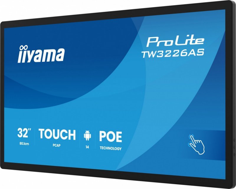 IIYAMA Monitor 32 cale TW3226AS-B3P POJ.10PKT.VA.24/7.FHD,500cd,HDMI,3xUSB,  1xUSB-c,RJ45,MIC, 2x5W,ANDROID 14,RK3567, 4/32GB, i