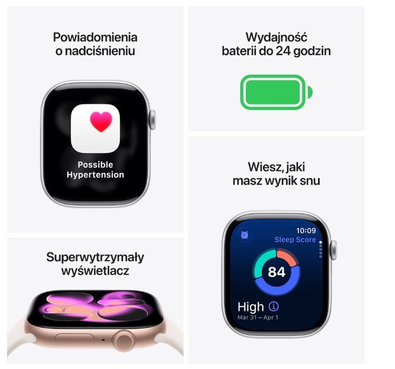 Apple Watch Series 11 GPS + Cellular koperta 42 mm z tytanu w kolorze łupku, bransoleta mediolańska w kolorze łupku