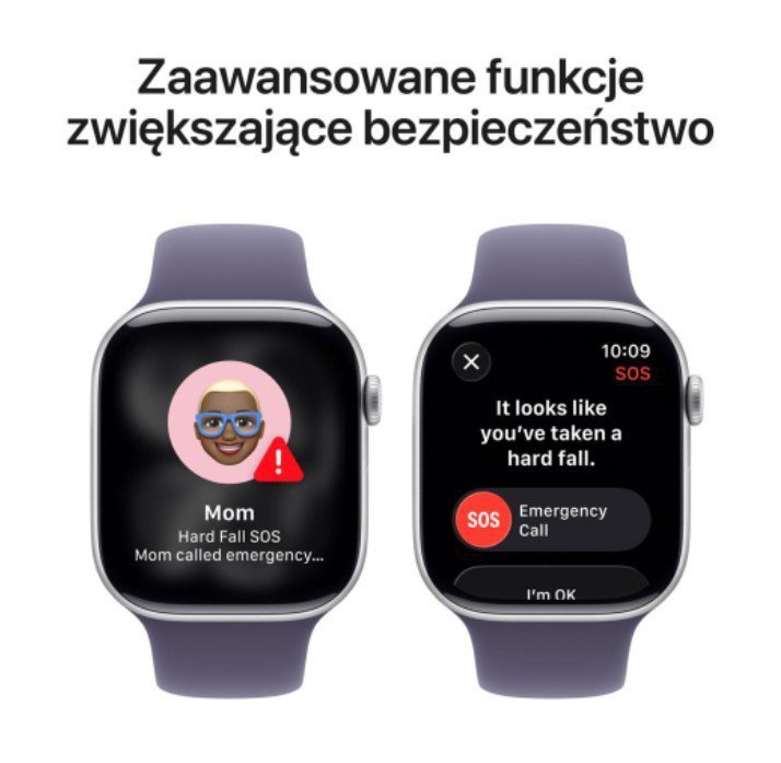 Apple Watch Series 11 GPS+Cellular koperta 46 mm z aluminium w kolorze srebrnym, pasek sportowy w kolorze mlecznego fioletu - ro