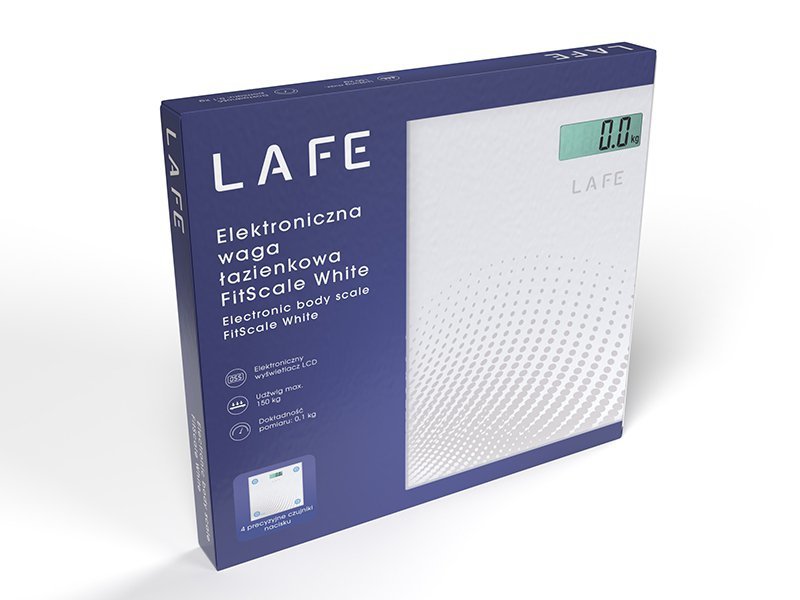 Waga łazienkowa LAFE FitScale White