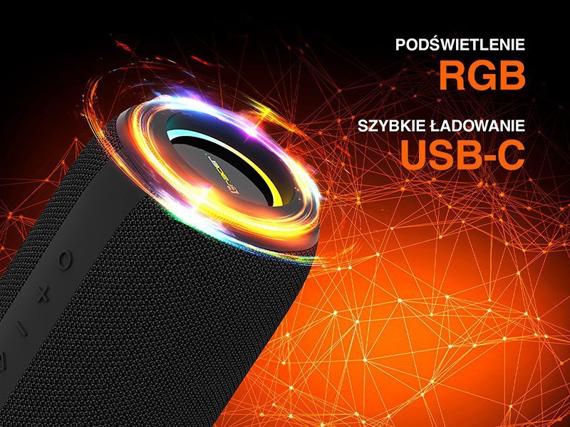 Głośniki TRACER XtremeBeat PRO TWS BT RGB BLACK