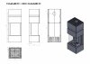 KOMINEK GAZOWY BOX 65x80.TC CALMA modułowy trzy szyby