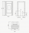 Piecyk na pellet Perla 7 kW blacha - Cadel