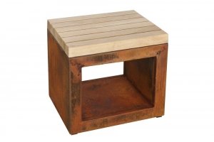 Ławka Artiss 50x40x46cm corten