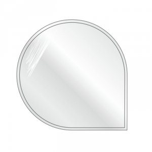Podstawa szklana pod piec wolnostojący okrągła-narożna 1100x1100x6mm