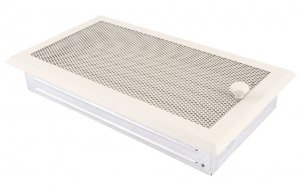 Kratka kominkowa 16x32cm z żaluzją krem brokatowy