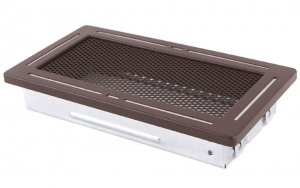 Kratka kominkowa wentylacyjna TREND 10x20cm brąz brokatowy