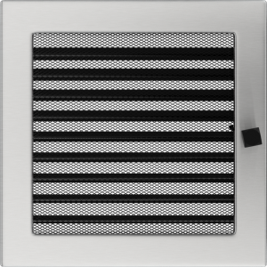 KRATKA kominkowa 22x22 szlif z żaluzją