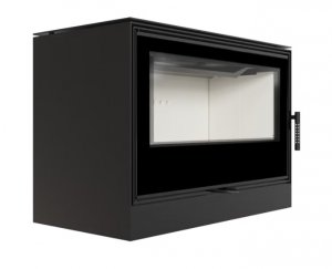 Piec stalowy KARI 95 fi 180 14 kW kominek w zabudowie