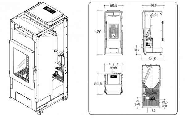 Piec na pellet Gassa MP 14 kW